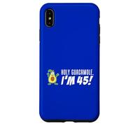 Holy Guacamole I'm 45 Cartoon Aguacate Veggie Pun 45 Carcasa para iPhone XS Max