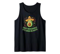 Holy Guacamole It's Cinco de Mayo Funny Fiesta Juego de Palabras con Aguacate Camiseta sin Mangas