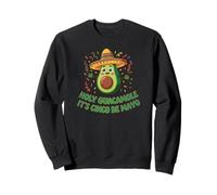 Holy Guacamole It's Cinco de Mayo Funny Fiesta Juego de Palabras con Aguacate Sudadera