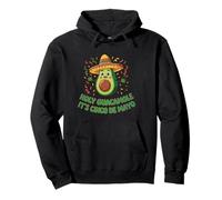 Holy Guacamole It's Cinco de Mayo Funny Fiesta Juego de Palabras con Aguacate Sudadera con Capucha