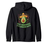 Holy Guacamole It's Cinco de Mayo Funny Fiesta Juego de Palabras con Aguacate Sudadera con Capucha