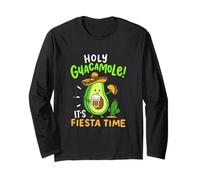 Holy Guacamole It's Fiesta Time Cinco de Mayo Fiesta de Aguacate Manga Larga