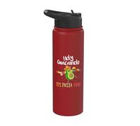 Holy Guacamole Its Mexican Fiesta Time Cinco de Mayo Party Stainless Steel Insulated Water Bottle