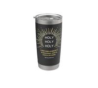 Holy Holy Holy Lord God Almighty - Christian Faith Verse Vaso térmico de acero inoxidable de doble pared