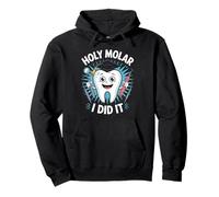 Holy Molar: «Lo hice», divertido humor para graduado de la escuela de odontología Sudadera con Capucha