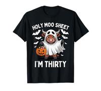 Holy Moo Sheet Im Treinta Halloween Vaca Fantasma Camiseta