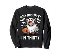 Holy Moo Sheet Im Treinta Halloween Vaca Fantasma Sudadera