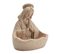 Holy Mother Figurine - Sacred Sculpture, 9x12x14cm Blessed Icon for Table Meditation, Resin Statue with Spiritual Symbolism, Faith Decor, Divine Figure for Windowsill Prayer and Mantel Reflection
