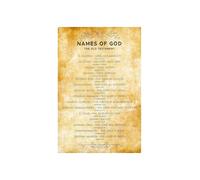 Holy Names of God Scripture Poster for Faith Decor