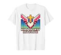 Holy Spirit Activate Camiseta gráfica económica, Hombre, Blanco, L