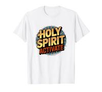 Holy Spirit Activate Camiseta gráfica económica, Hombre, Blanco, M