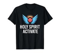 Holy Spirit Activate Camiseta gráfica económica, Hombre, Negro, M