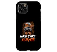 Holy-Spirit Activate Religious Mom Leopard Moño desordenado Carcasa para iPhone 11 Pro