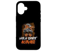 Holy-Spirit Activate Religious Mom Leopard Moño desordenado Carcasa para iPhone 16