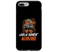 Holy-Spirit Activate Religious Mom Leopard Moño desordenado Carcasa para iPhone 7 Plus/8 Plus