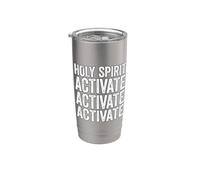 Holy Spirit Activate Vaso térmico de acero inoxidable de doble pared