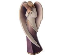 Holyart Ángel Acabado Morado de Madera Val Gardena, 15 cm (5.91 Inc.)