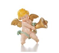 Holyart Ángeles: Ángel con Campana Azul Fontanini 7 cm. símil Porcelana