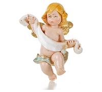 Holyart Ángeles: Ángel con paño Azul Fontanini 7 cm. símil Porcelana