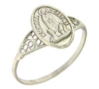 Holyart Anillos varios: Anillo Virgen de Fátima filigrana plata 800, 19 mm (0.748 inc.) - EU/ES 20