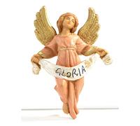 Holyart Belén Fontanini: Ángel Gloria Rosado 6,5 cm Fontanini