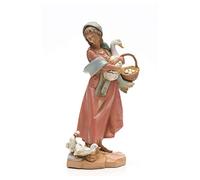 Holyart Belén Fontanini: Pastora con Gansos 30 cm Fontanini