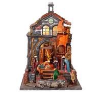 Holyart Belén napolitano: Templo Iglesia con Natividad 55x40x35 cm belén napolitano 10-12 cm