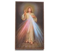 Holyart Cuadros, estampas y manuscritos iluminados: Cuadrito con pedestal Divina Misericordia 12,2 x 7,2 cm