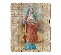 Holyart Cuadros, estampas y manuscritos iluminados: Cuadro madera con gancho Santa Águeda