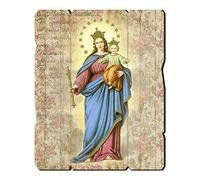 Holyart Cuadros, estampas y manuscritos iluminados: Cuadro madera perfilada para colgar María Auxiliadora