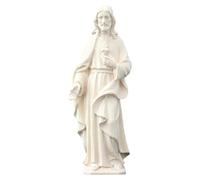 Holyart Estatua Sagrado Corazón de Jesús de Madera Natural de la Val Gardena, 12 cm (4.73 Inc.)