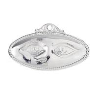 Holyart Exvotos: Ex-Voto Ojos Plata 925 o Metal 8.5 x 4.5 cm., Metal