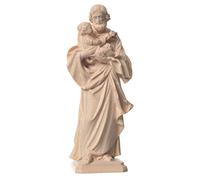 Holyart Imagen San José de Guido Reni de Madera Natural de la Val Gardena, 12 cm (4.73 Inc.)