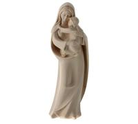 Holyart Imágenes de Madera Natural: Virgen de la Esperanza Madera Val Gardena Natural, 13 cm (5.12 Inc.)