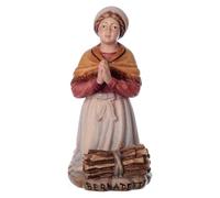 Holyart Imágenes de Madera Pintada: Bernadette Soubirous Madera Val Gardena Pintada, 8 cm (3.15 Inc.)