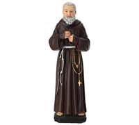 Holyart Imágenes de Resina y PVC: Estatua Padre Pío de Pietrelcina Resina 20 cm