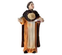 Holyart Imágenes de Resina y PVC: Estatua Resina Pintada San Tomás de Aquino 10 cm
