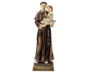 Holyart Imágenes de Resina y PVC: Estatua San Antonio Padua visión Niño Resina 32 cm
