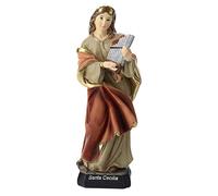 Holyart Imágenes de Resina y PVC: Estatua Santa Cecilia de Resina 20 cm