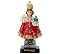 Holyart Imágenes de Resina y PVC: Niño Jesús de Praga 14 cm Resina Pintada