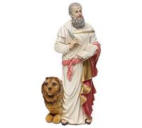 Holyart Imágenes de Resina y PVC: San Marco Evangelista 30 cm Estatua de Resina