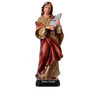 Holyart Imágenes de Resina y PVC: Santa Cecilia 30 cm Estatua Resina