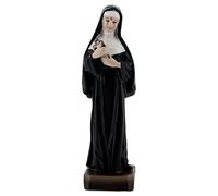 Holyart Imágenes de Resina y PVC: Santa Rita Casia crucifijo Estatua Resina 12 cm