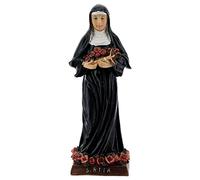Holyart Imágenes de Resina y PVC: Santa Rita Rosas Rosas Estatua Resina 13 cm