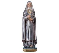 Holyart Imágenes de Yeso: Estatua Santa Clara Yeso nacarado 30 cm