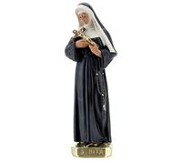 Holyart Imágenes de Yeso: Santa Rita de Casia 30 cm Estatua Yeso Arte Barsanti