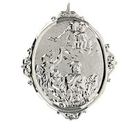 Holyart Medalla cofradía Almas del purgatorio y Virgen, PlateadoAnchura: 12 cm|Altura: 14 cm