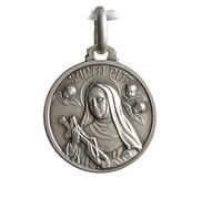 Holyart Medallita Santa Rita, Plata 925, 21 mm (0.826 Inc.)