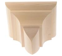 Holyart Ménsula Pared gótica de Madera Valgardena Encerada, 13 x 15 cm (5.12 x 5.91 Inc.)