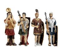 Holyart Pesebre de Pascua: Soldados Romanos 4 Piezas belén 9 cm